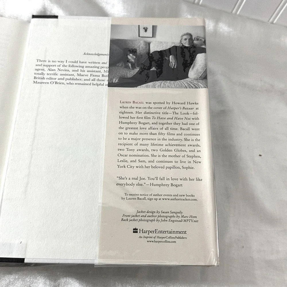 Lauren Bacall By Myself and Then Some Book Black Good Hardcover‎ Memoir 2005